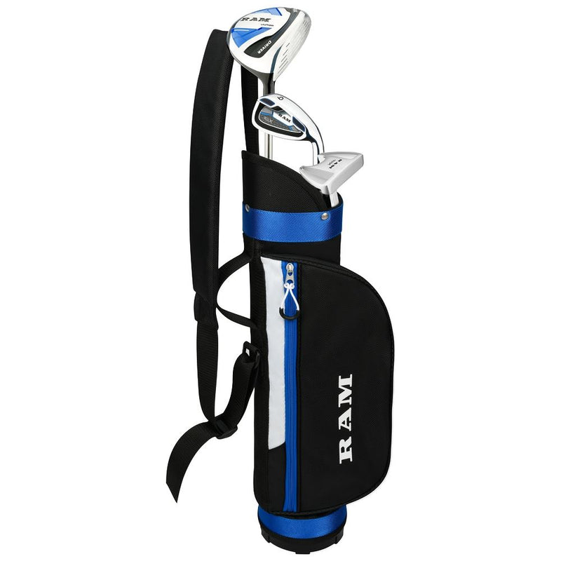 Load image into Gallery viewer, Ram SDX 3 Club Kids Golf Set for Ages 3-5 (kids 36-45&quot; tall) Blue
