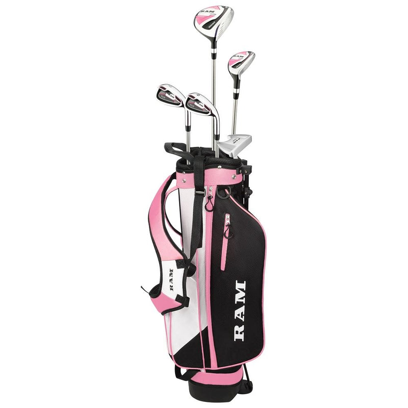 Load image into Gallery viewer, Ram SDX 5 Club Girls Golf Set for Ages 9-12 (kids 54-64&quot; tall) Pink
