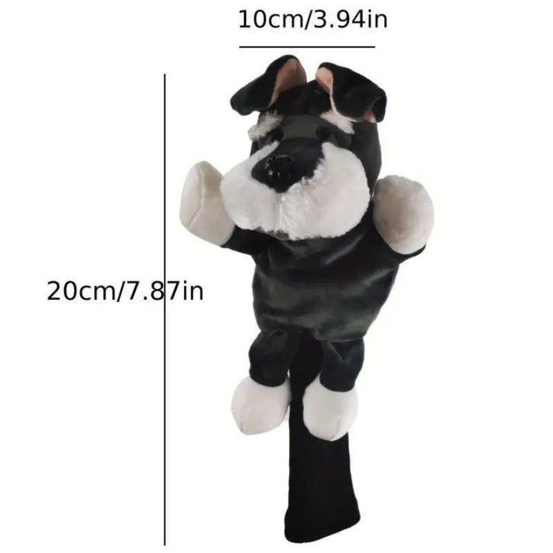 Load image into Gallery viewer, Schnauzer Puppy Golf Headcover Dimensions
