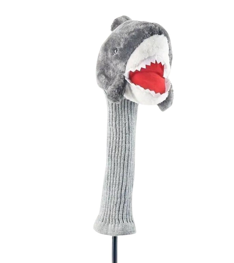 Load image into Gallery viewer, Plush Shark Headcover Front View
