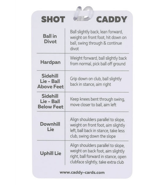 Shot Caddy Card