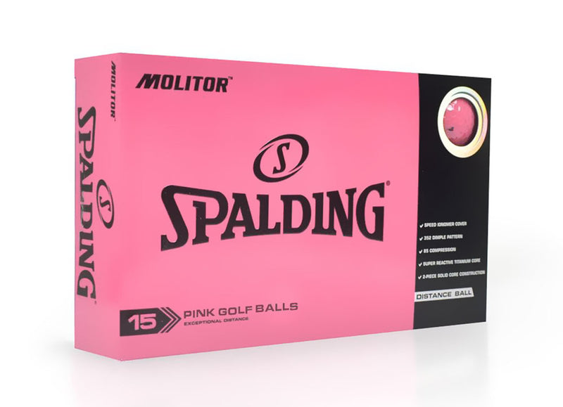 Load image into Gallery viewer, Spalding Ladies Molitor Golf Balls Pink - 15 Balls
