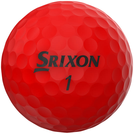 Srixon Soft Feel Golf Balls Brite Red - Pack of Three