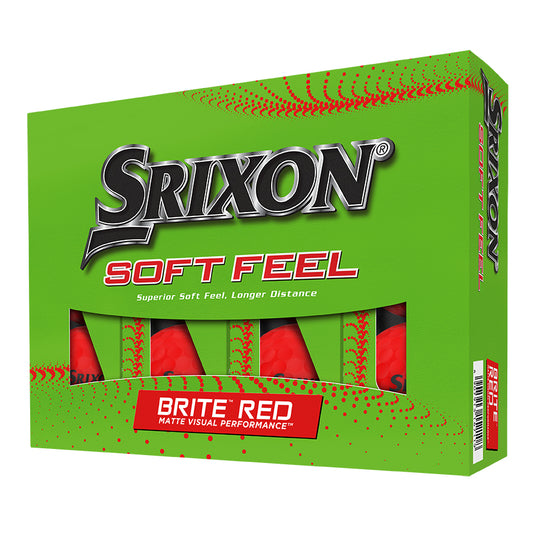 Srixon Soft Feel Golf Balls Brite Red