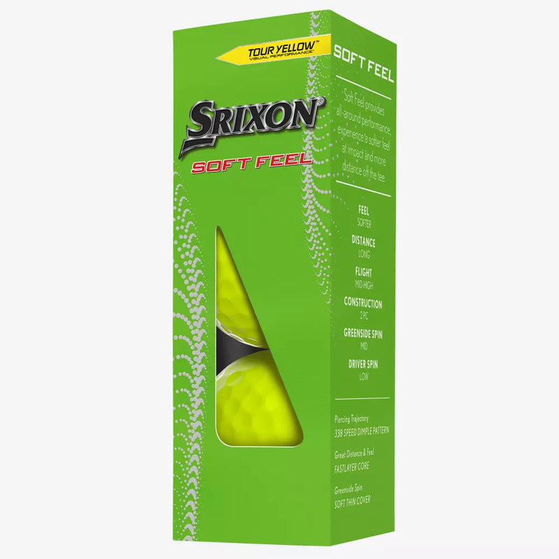 Load image into Gallery viewer, Srixon Soft Feel Yellow Golf Balls - 3 Pack
