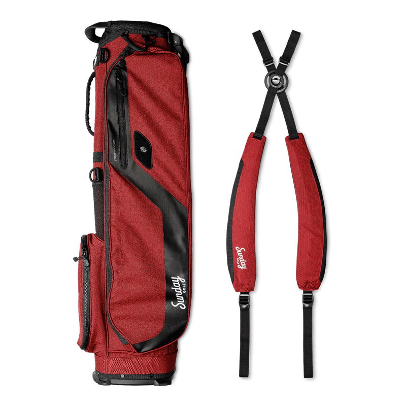 Load image into Gallery viewer, Sunday Golf El Camino Golf Bag (Bag Height 34&quot;) Ron Burgundy
