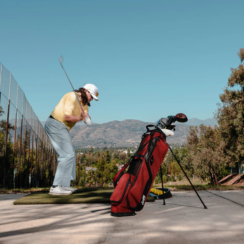 Load image into Gallery viewer, Sunday Golf El Camino Golf Bag (Bag Height 34&quot;) Ron Burgundy
