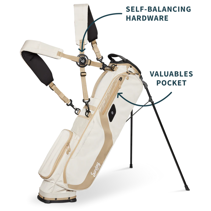 Load image into Gallery viewer, Sunday Golf El Camino Golf Bag (Bag Height 34&quot;) Toasted Almond
