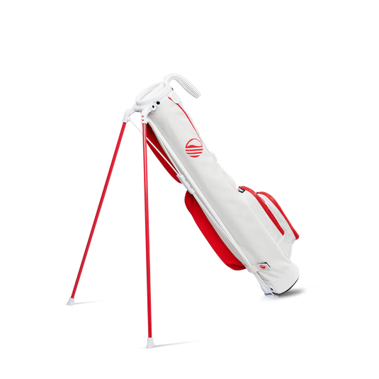 Sunday Golf Loma Teen Golf Bag (Bag Height 32") Red/Off White