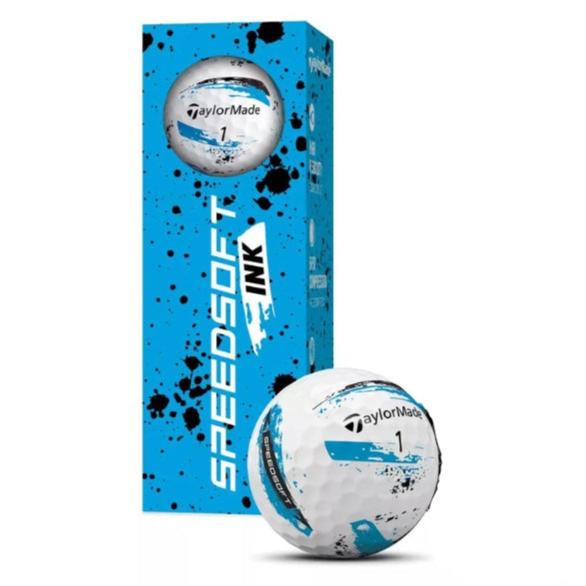 TaylorMade SpeedSoft Ink Blue Golf Balls - 3 Pack