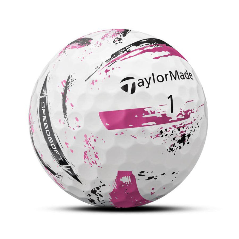 Load image into Gallery viewer, TaylorMade SpeedSoft Pink Ink Golf Balls - Dozen
