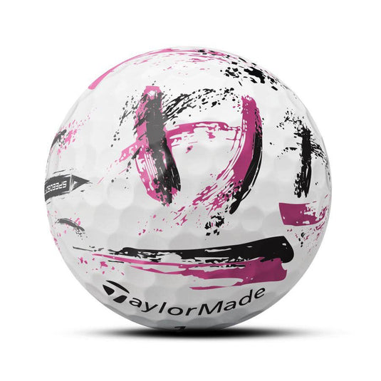 TaylorMade SpeedSoft Pink Ink Golf Balls - Dozen