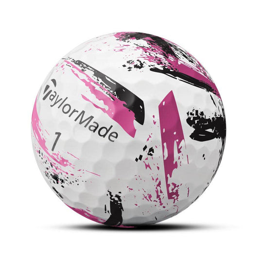 TaylorMade SpeedSoft Pink Ink Golf Balls - Dozen