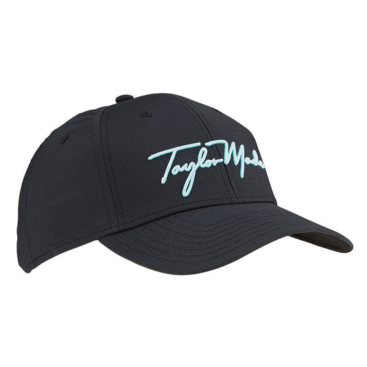 TaylorMade Radar Script Seeker Womens Golf Hat Black Aqua