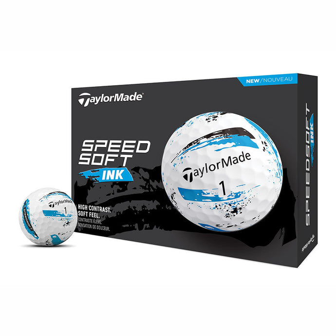 TaylorMade Speed Soft Ink Blue Golf Balls - One Dozen