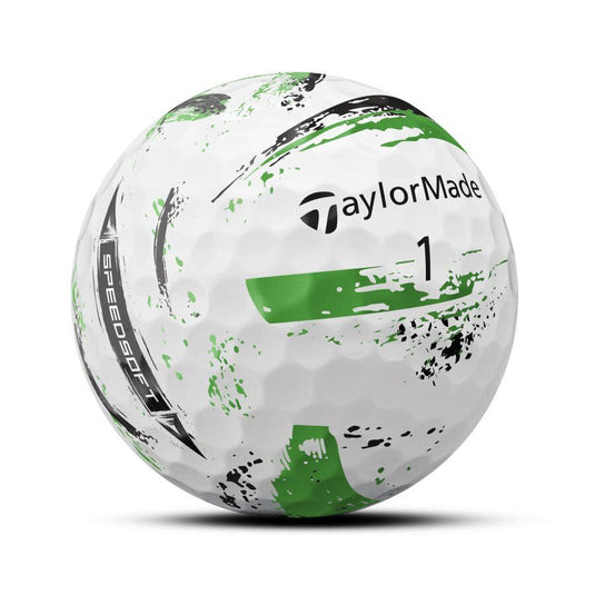 TaylorMade Speed Soft Ink Green Golf Ball