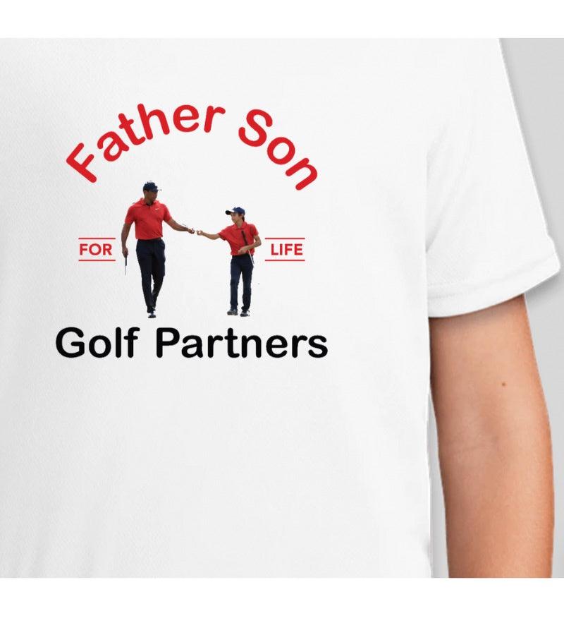 Load image into Gallery viewer, Father Son Golf Partners For Life Childrens Golf Shirt
