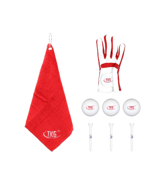 TKG Sports 3 Club Kids Golf Set Ages 3-5 (40-46 inches) Red