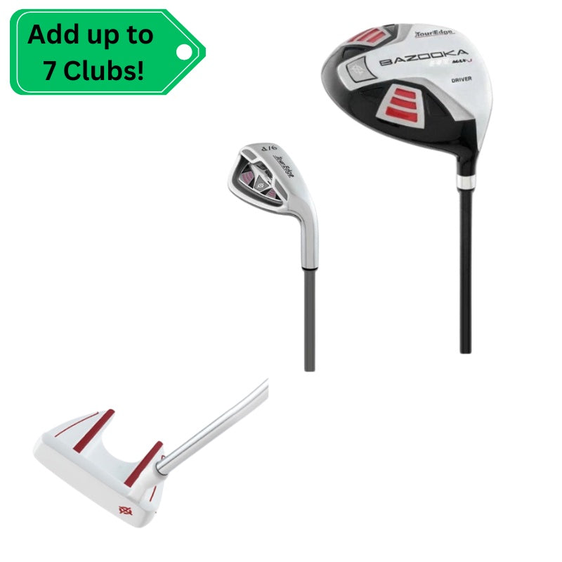 Load image into Gallery viewer, Tour Edge Golf Club Bundle for Ages 3-5 (kids 36-44&quot; tall) Red - Select up to 7 clubs!
