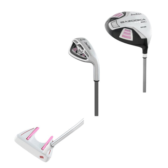 Tour Edge 3 Club Girls Bundle for Ages 3-5 Pink (kids 36-44" tall) Right Hand