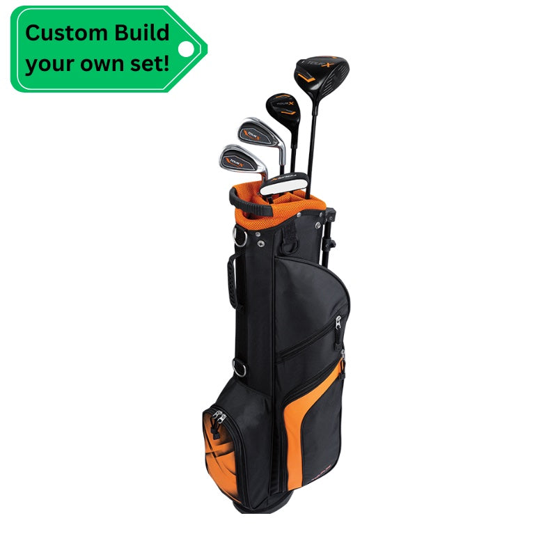 Load image into Gallery viewer, Tour X Kids Golf Set for Ages 12-14 (kids 54-62&quot; tall) Orange - Custom Build Your Own Set!
