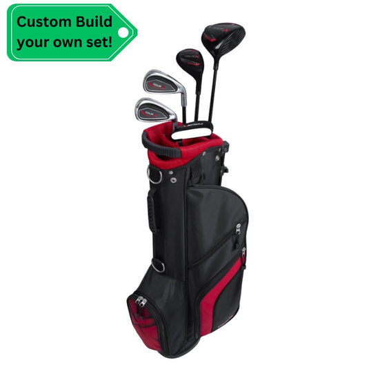 Tour X Kids Golf Set for Ages 8-11 (kids 46-54" tall) Red - Custom Build Your Own Set!