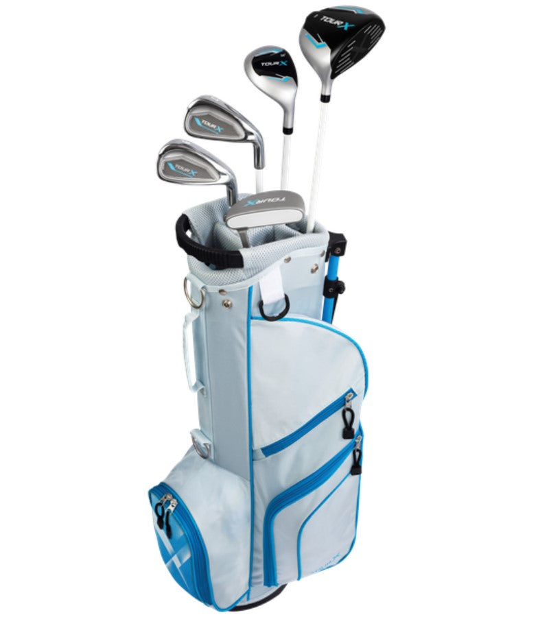 Load image into Gallery viewer, Tour X 5 Club Girls Golf Set for Ages 5-7 Blue
