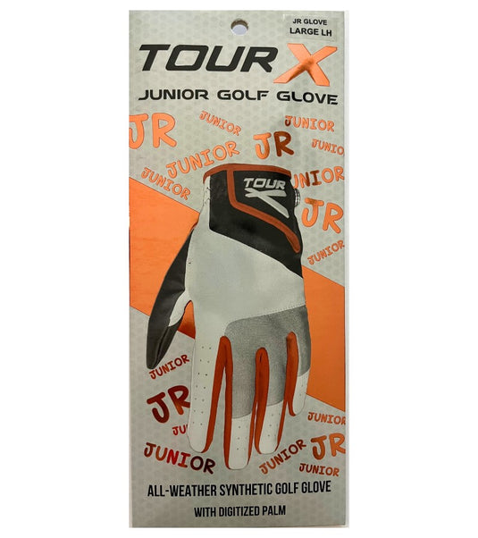 Tour X Junior Golf Glove Large Orange