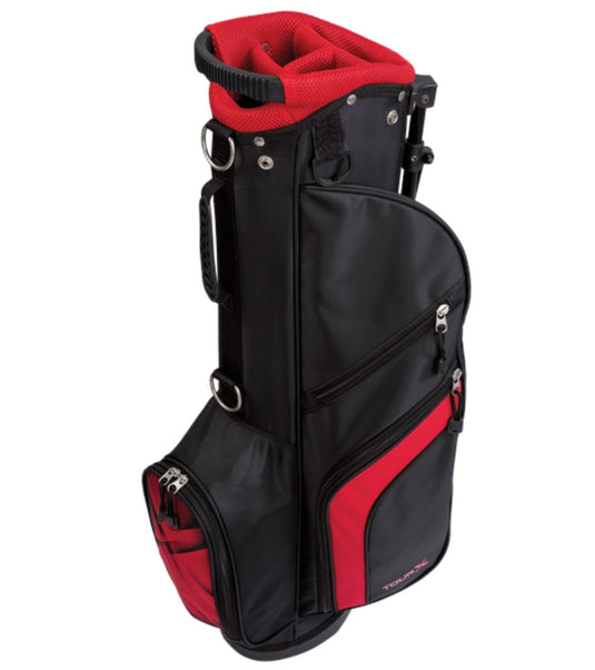 Tour X Junior Stand Bag Ages 8-11 (Bag Height 29.5") Red