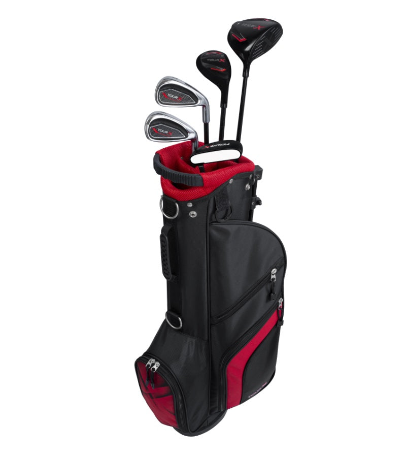 Load image into Gallery viewer, Tour X 5 Club Kids Golf Set for Ages 8-11 Red
