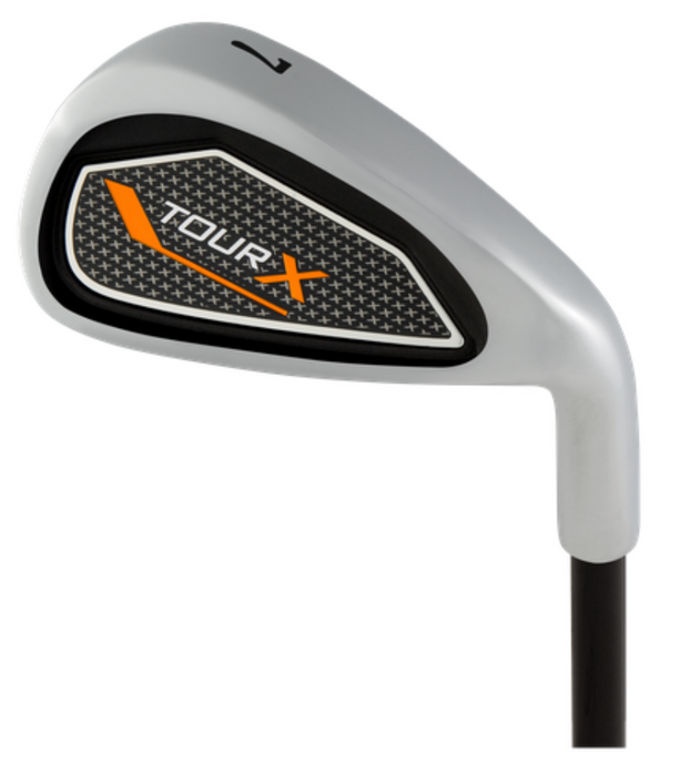 Tour X Junior Golf Individual Irons 5-9 for Ages 12-14 Orange