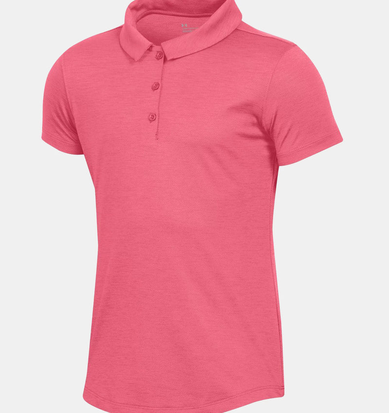 Load image into Gallery viewer, Under Armour Playoff Girls Golf Polo - Pink
