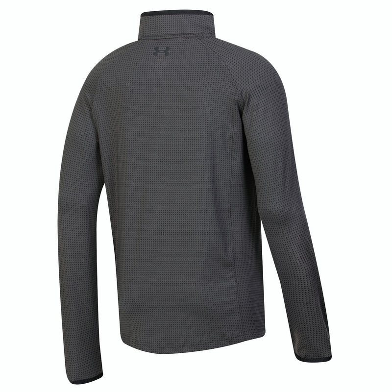 Load image into Gallery viewer, Under Armour T2 Green Half Moon Boys Quarter Zip Jet Grey
