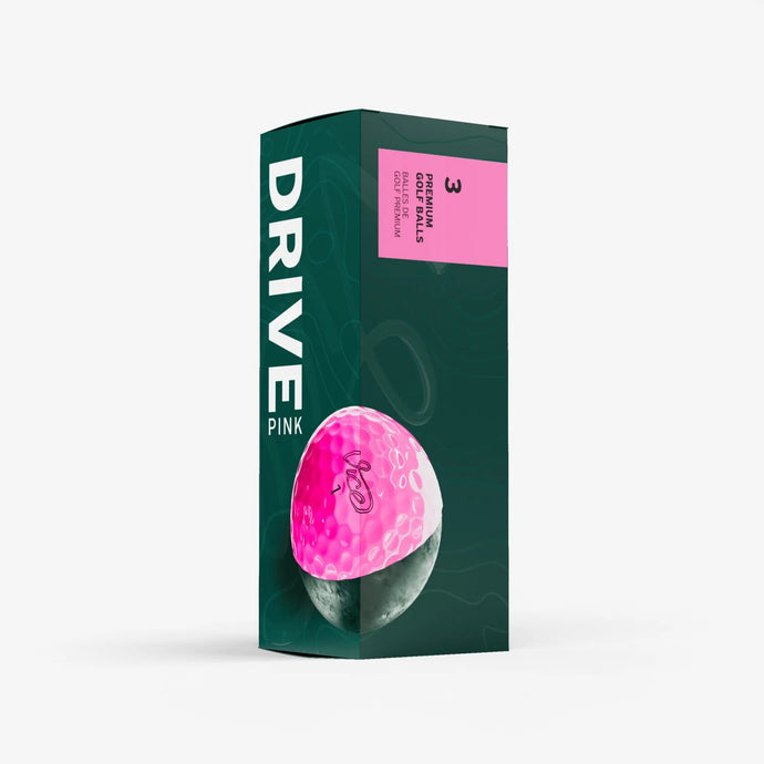 Vice Golf Drive Golf Balls Pink - 3 Pack