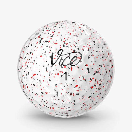 Vice Golf Pro Air Golf Balls Drip Red Black - Dozen