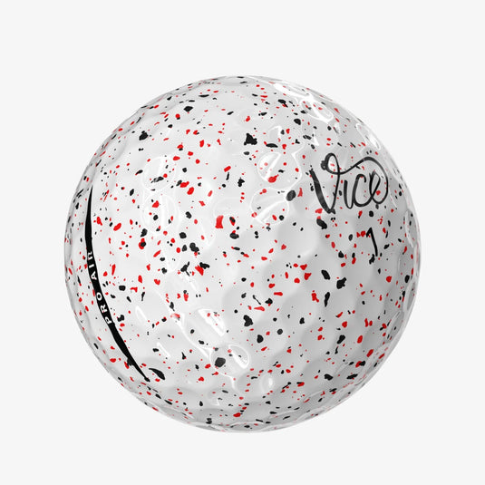 Vice Golf Pro Air Golf Balls Drip Red Black - Dozen