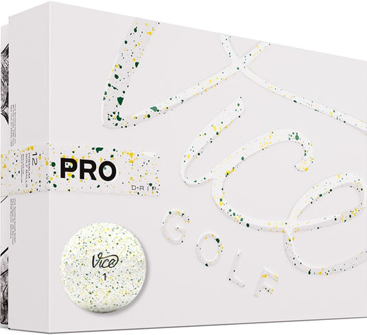 Vice Pro Drip Soft Golf Balls Yellow White