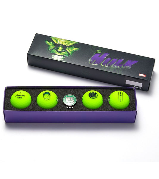 Volvik The Avengers Hulk Golf Ball Set with Marker