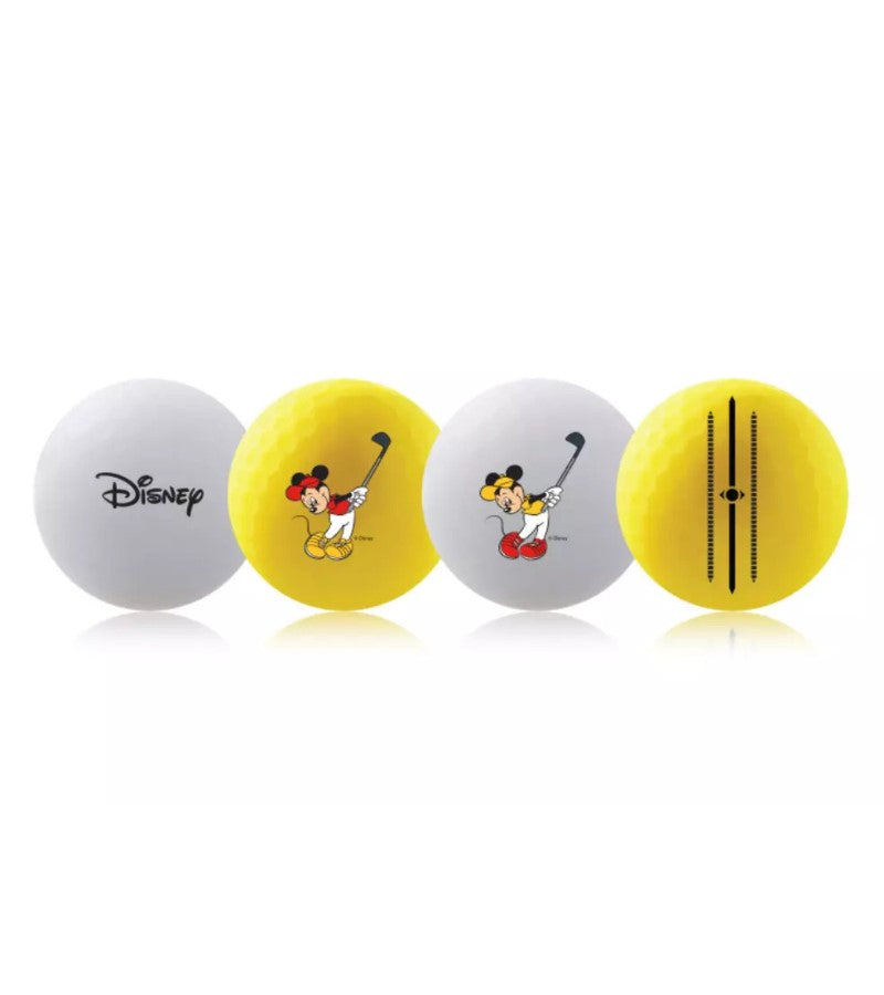 Load image into Gallery viewer, Volvik Vivid Mickey Mouse Golf Balls - White &amp; Yellow
