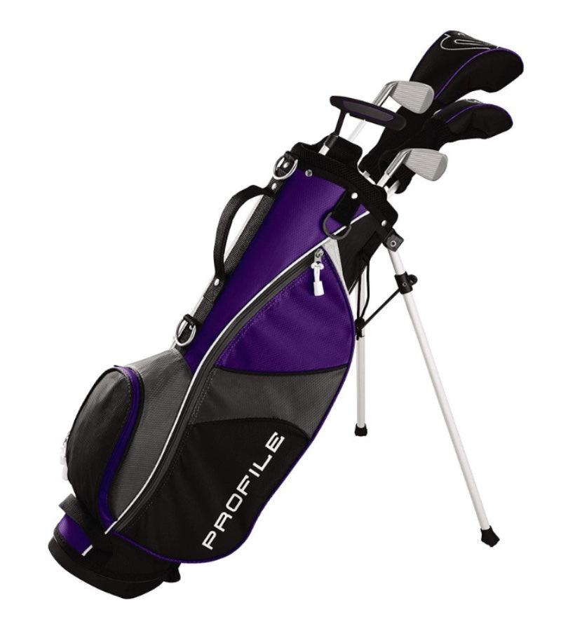 Load image into Gallery viewer, Wilson JGI 5 Club Girls Golf Set for ages 8-11 Purple
