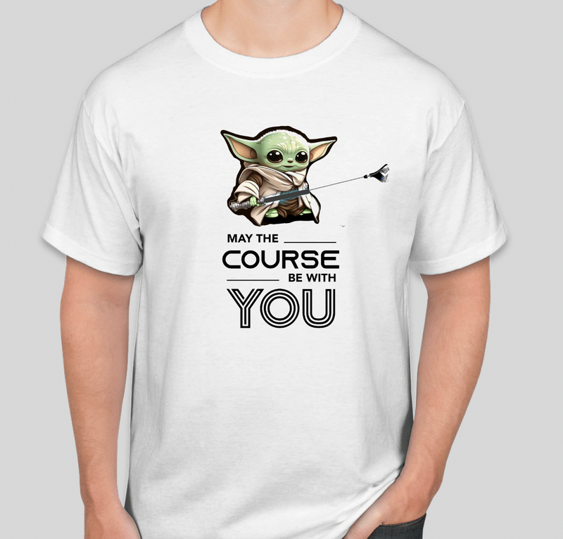 Load image into Gallery viewer, May The Course Be With You Yoda Childrens Golf Shirt
