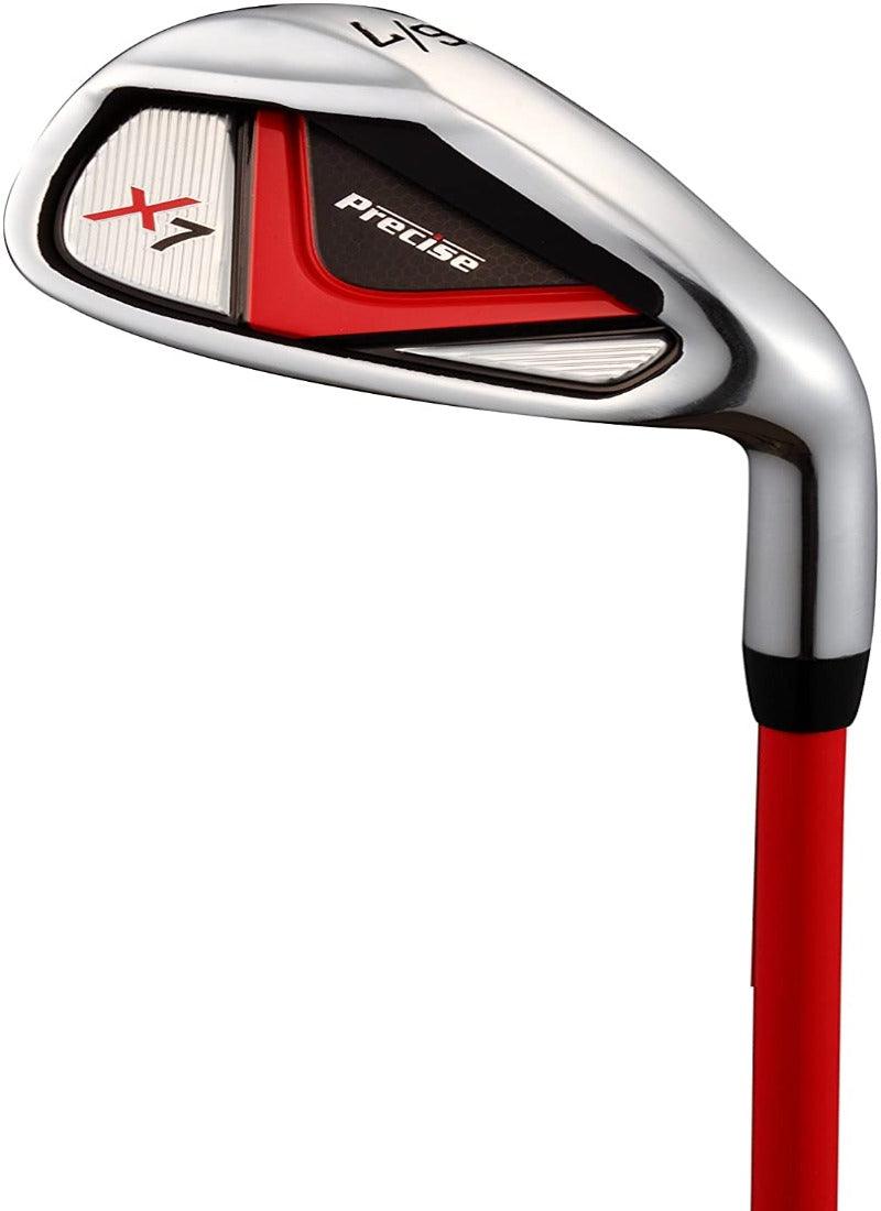 Load image into Gallery viewer, Precise X7 5 Club Kids Golf Set for Ages 6-8 Red - allkidsgolfclubs
