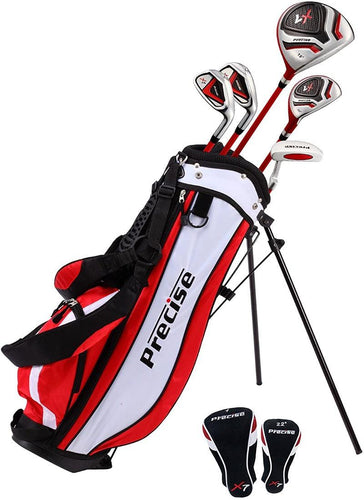 Precise X7 5 Club Kids Golf Club Set for Ages 6-8 Red