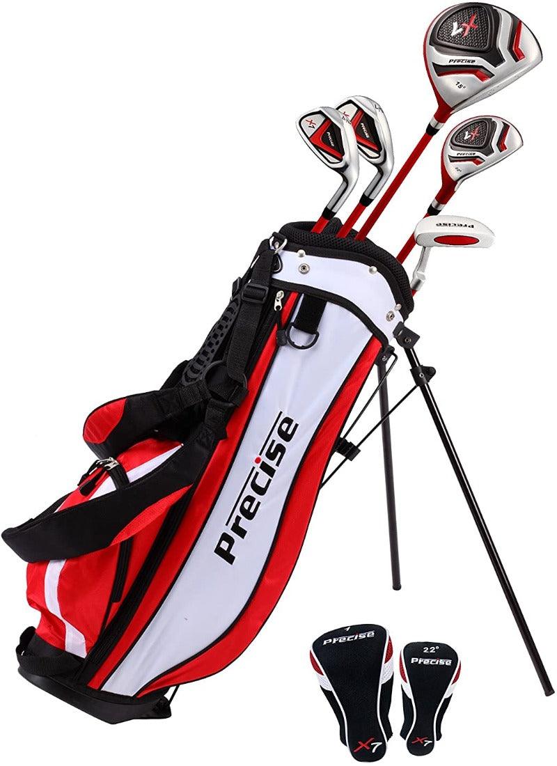 Load image into Gallery viewer, Precise X7 5 Club Kids Golf Club Set for Ages 6-8 Red
