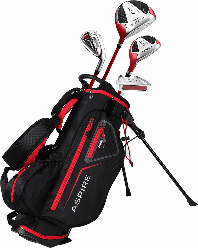 Load image into Gallery viewer, Aspire JLite 4 Club Kids Golf Set for Ages 3-5 (36-44 inches) Red
