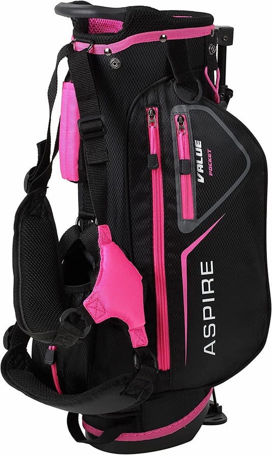 Aspire JLite Hot Pink Black Stand Bag for Girls