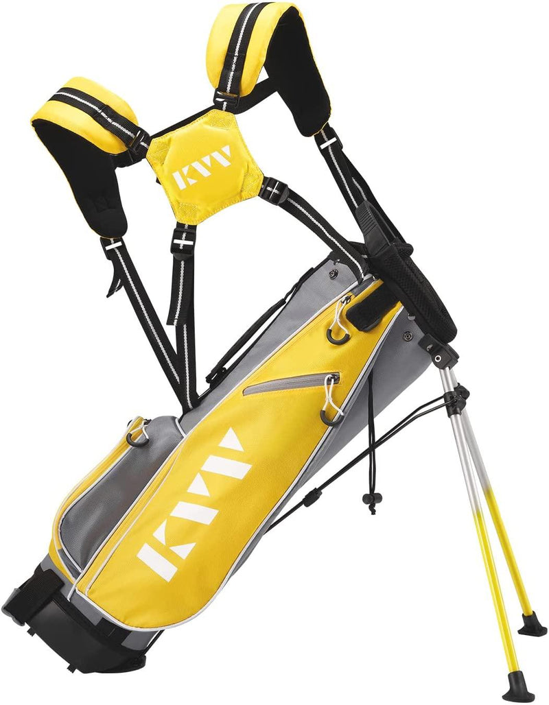 Load image into Gallery viewer, KVV 4 Club Kids Golf Set for Ages 8-10 (52-58 inches) Yellow
