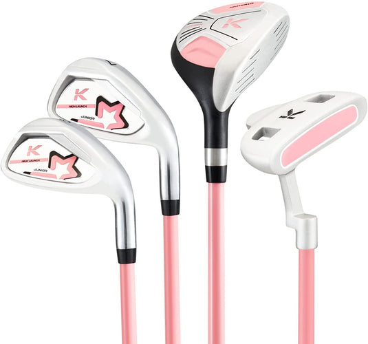 KVV 4 Club Girls Golf Set for Ages 5-7 (44-52 inches) Pink