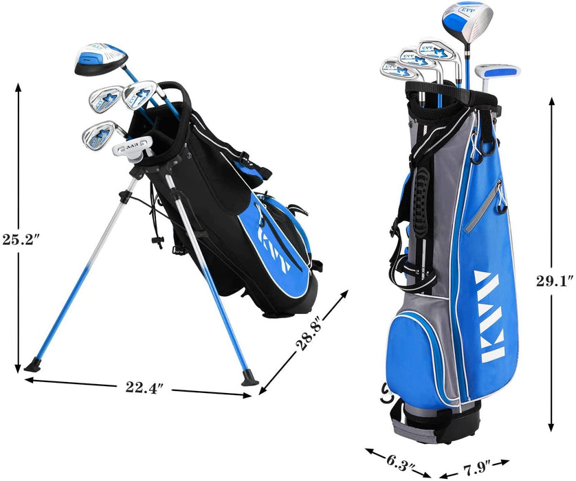 KVV 5 Club Kids Golf Set for Ages 10-12 (58-64 inches) Blue
