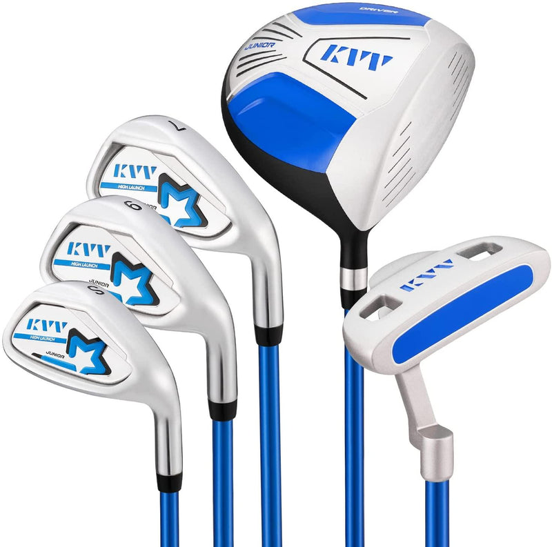 Load image into Gallery viewer, KVV 5 Club Kids Golf Set for Ages 10-12 (58-64 inches) Blue

